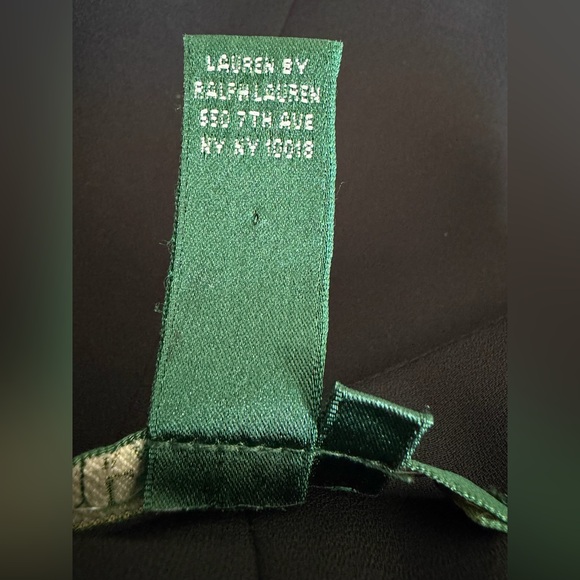 Ralph Lauren 100% Silk Black A-Line Midi Skirt Women’s 10 Medium - Picture 6 of 8